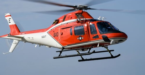 The US Navy's TH-73A Thrasher training helicopter.