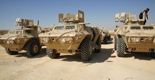 The Commando Select armoured vehicles handed over to the CTS.