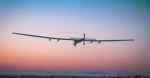 Skydweller UAV seen taking off for a flight trial.