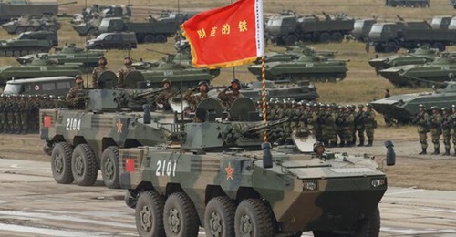 China's ZBL-09 infantry fighting vehicle, seen here from Russia's Victory Day parade, is armed with a 30 mm cannon, a 7.62 mm machine gun, and anti-tank guided missiles. The country has deployed 18 such vehicles in Eastern Theatre Command.