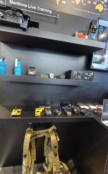 Saab AB's Maritime Live Training solution's field-level components are on display at IMDEX 2023, Singapore.