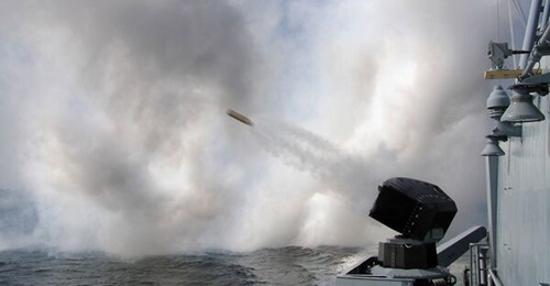 Rheinmetall's MASS decoy system is pictured here firing an Omni-Trap multispectral decoy round during a live trial. Australia will become the 16th user country of the system.