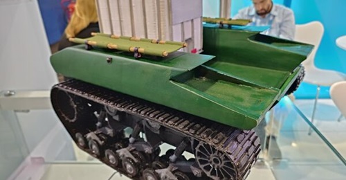 The Mula UGV by American Robotics from Argentina was designed to deploy several types of payloads.
