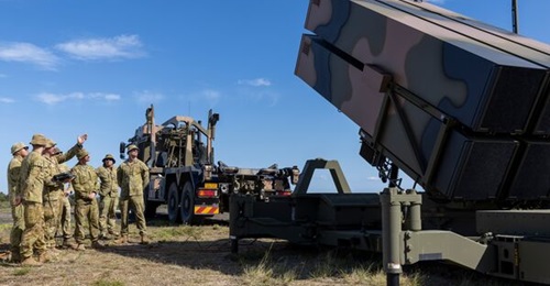 Australian Army soldiers from the 16th Regiment and the Royal Regiment of Australian Artillery received training on the National Advanced Surface-to-Air Missile System. The system includes the Raytheon AN/MPQ-64F1 Sentinel X-band 3D air-defence radar, ...