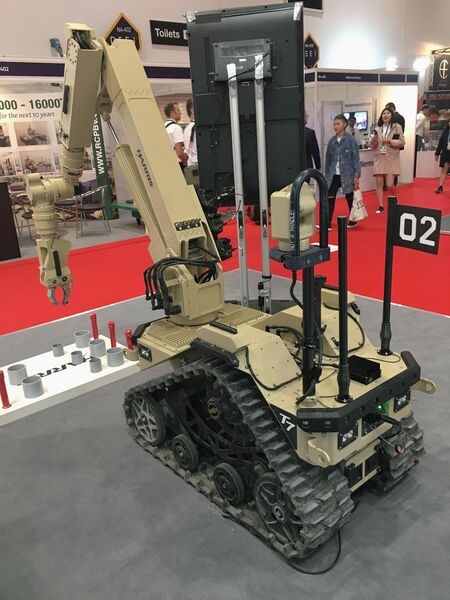 The Australian DoD will procure around 80 EOD robots from L3Harris Micreo including the company's T7 (pictured) and T4 robots. The T7 is also used by the British Armed Forces and the USAF.