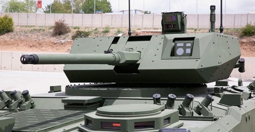 The Teber-35 remote-controlled turret developed by FNSS for Turkish requirements.