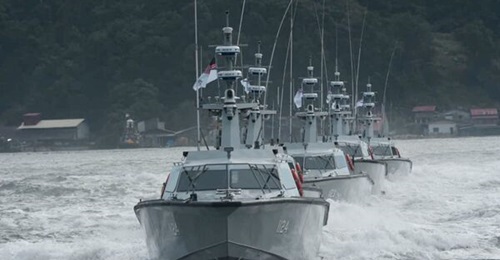 The Royal Malaysian Navy will operate a total of 19 fast interceptor craft built by local firm Gading Marine, following a second-batch order of 13 vessels. Four of the six vessels ordered in the first batch are pictured above.