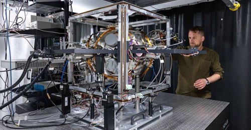 The quantum accelerometer has been developed by Imperial College London.
