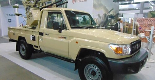 Excalibur Army displayed its MR-2 Viktor light air-defence vehicle at IDET 2023.