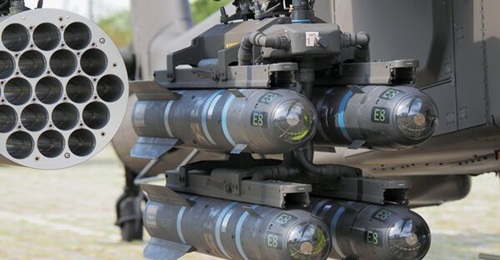 Seen fitted to an Apache helicopter, the Hellfire missile will arm both the AW149 and AH-64E platforms being acquired by Poland.