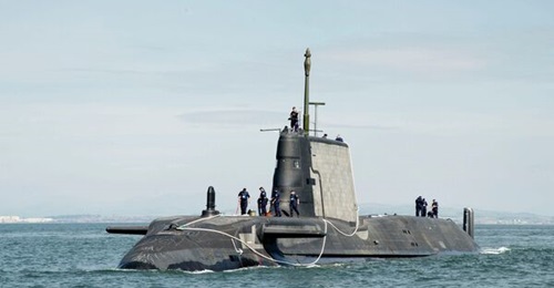 HMS 
        
         the UK Royal Navy's third Astute-class SSN.