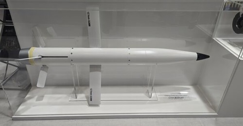 Poongsan's 127 mm naval guided munition has a range of about 100 km.