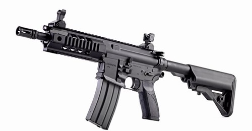 Caracal offers its CAR 816 assault rifles, an example of which is pictured above, to the Malaysian Army. The rifles are chambered for the 5.56×45 mm cartridge.