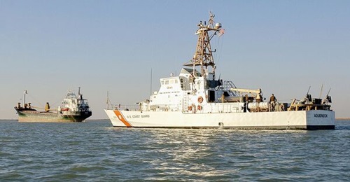 US Coast Guard defence operations appropriations have declined.