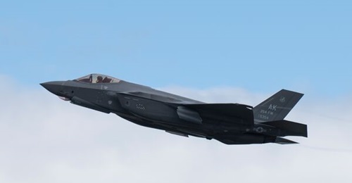 US Air Force F-35A lifts off from MCAS Iwakuni, Japan. Although TR-3-equipped F-35 deliveries are paused, TR-2 deliveries will continue.