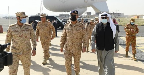 The Kuwait Low Altitude Surveillance System is seen during a visit by Minister of Defence Sheikh Hamad Jaber Al-Ali Al-Sabah in January 2021.