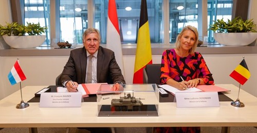 Belgian Defence Minister Ludivine Dedonder and Luxembourg Deputy Prime Minister and Defence Minister François Bausch signed a co-operation agreement on 15 June on the establishment of a binational reconnaissance battalion.
