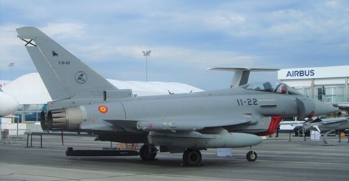 A Spanish Eurofighter was displayed at the Paris Air Show 2023. Along with Germany, the country has a requirement for a follow-on buy of aircraft that Airbus hopes to shortly close out as the lead design authority for the fighter in both countries.