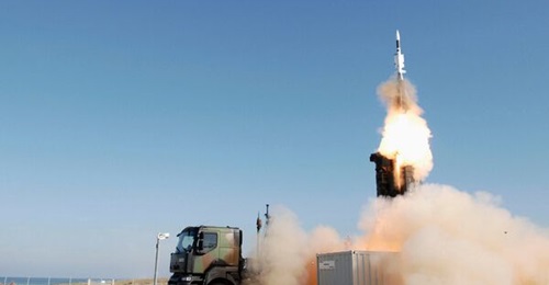 The Franco-Italian SAMP/T medium-range air-defence system (seen here test firing an Aster 30 missile) donated to Ukraine has been deployed and is operational.