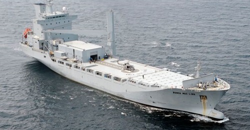 A file image of 
        
        , which has been deployed to shadow the presence of the Chinese research vessel 
        
         in the South China Sea.
