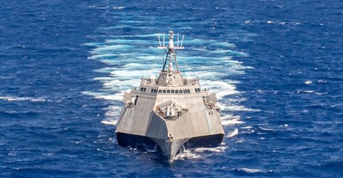 USS 
        
         conducted the first set of overseas mine-countermeasures operations.