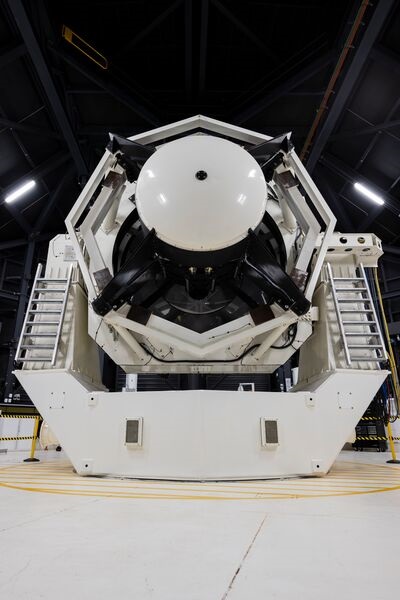 An internal view of the Space Surveillance Telescope inside the dome at the Naval Communication Station Harold E Holt in Western Australia. On 1 July the ADF operationalised its first joint space unit, the No 1 Space Surveillance Unit, which will be re...