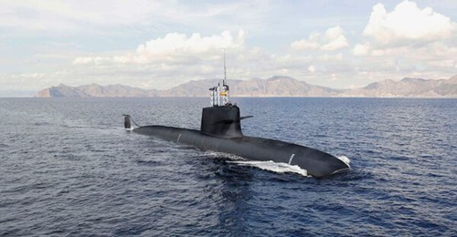 An artist's impression of the S-80 submarine that L&T and Navantia have offered for India's P-75(I).
