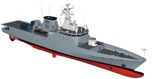 Computer graphic of the Avante 1800 OPV on order for Morocco.