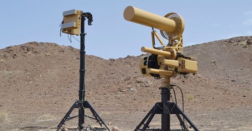 AUDS, a C-UAV system capable of detecting, tracking, and disrupting small UAVs, is being used by the Ukrainian military (library picture).