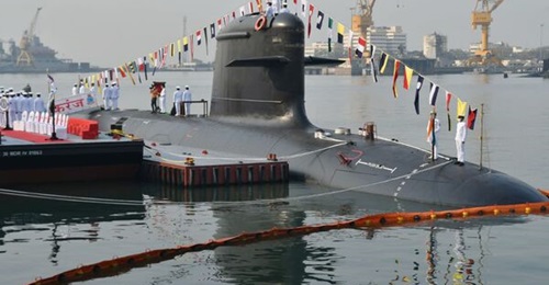 INS 
        
        , the Indian Navy's third of six Kalvari-class submarines. The service may soon procure three more vessels in the class.