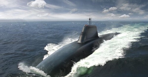 An artist's impression of the Dreadnought-class submarine.