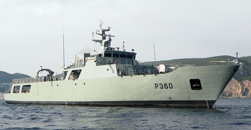 The first of the Portuguese Navy's two Viana do Castelo-class offshore patrol vessels, NRP 
        
        , was commissioned into service on 30 December 2010.