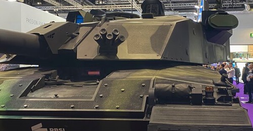 The UK has awarded a GBP20 million contract to Rafael Advanced Defense Systems for Trophy-MV APSs for testing on the Challenger 3, a prototype of which is shown at the Defence and Security Equipment International (DSEI) 2021 show, fitted with a mock-up...