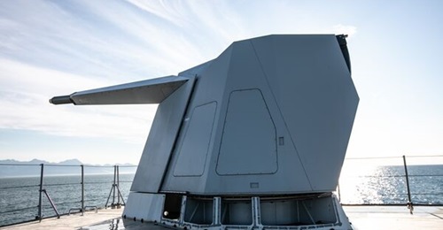 Leonardo's 76/62 Sovraponte medium-calibre gun will equip the new frigates.