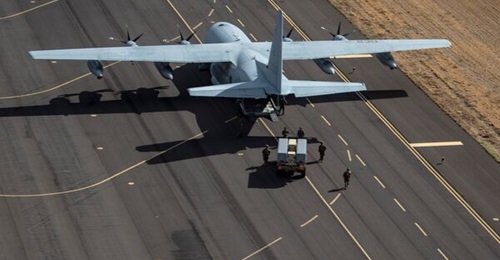 During 'Large Scale Exercise 2021', Marine KC-130J loadmaster deployed a Navy Marine Expeditionary Ship Interdiction System launcher. The US Navy and the US Marine Corps forces expect to conduct similar and expanded operations for 'Large Scale Exercise...