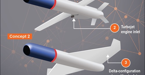 conceptualisation of China's new AR-XX loitering munition under development.