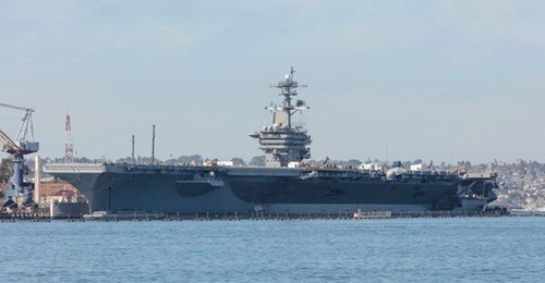 Nimitz-class aircraft carrier USS 
        
         underwent maintenance in San Diego in 2016. The navy awarded a contract to NNS for maintenance work on Nimitz-class and Ford-class carriers in the region.