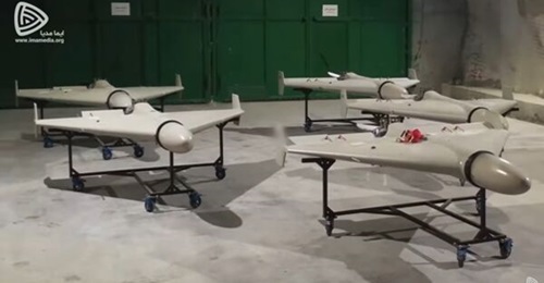Belarus is seeking to establish an indigenous Shahed production facility. An Iranian-made Shahed-136 is seen in an underground facility, in a video released by Iran's IRGC in March 2022.
