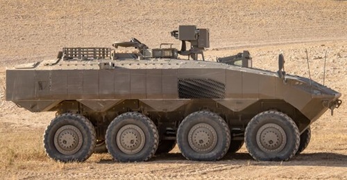 The Eitans currently being produced have a remotely operated weapon station rather than the unmanned turret.