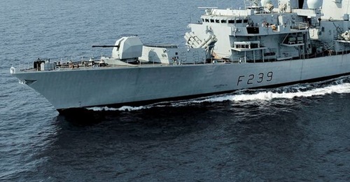 HMS 
        
         has captured evidence of merchant vessels violating United Nations sanctions against North Korea.