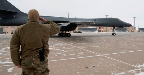 The first of 17 B-1Bs scheduled for early retirement made its way to the boneyard in February.
