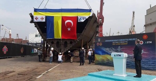 The keel for Ukraine's second Ada-class corvette was laid down at RMK Marine's shipyard in Tuzla, Istanbul, on 18 August.