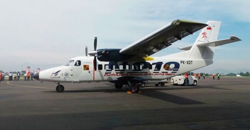 The N219 (seen here after completing its maiden flight on 16 August 2017) was showcased at the Teknofest 2021. During the exhibition, PTDI and HAVELSAN signed an MOU to develop and produce a simulator for the aircraft.