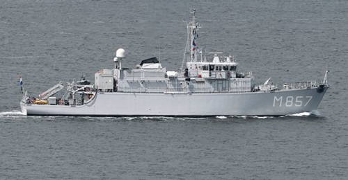 HNLMS 
        
         one of six remaining Alkmaar (Tripartite)-class minehunters in the Royal Netherlands Navy service.