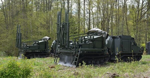 Converted Norwegian IRIS-T air-to-air missiles can be deployed from launchers to be donated to Ukraine by Sweden, which mounts the IRIS-T SLS air defence system on the trailer section of the BvS10 armoured all-terrain vehicle.