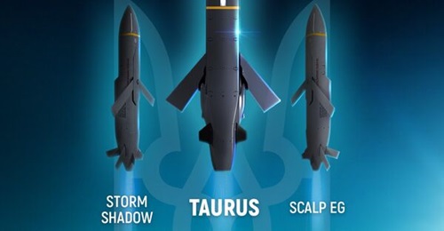 An image Tweeted by the Ukrainian MoD calling for the transfer of Taurus cruise missiles to complement the Storm Shadow and SCALP EG systems already supplied.