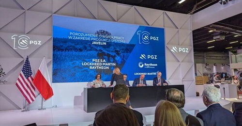 PGZ and Javelin JV MOU signing ceremony at MSPO 2023.