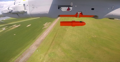 An Insitu Integrator launching inert test munitions.