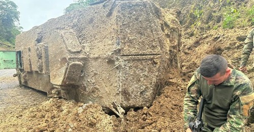 A Titán-C armoured vehicle survived an IED attack in August 2023.