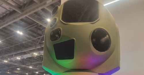 Raytheon Multispectral Targeting System pod being used for the 15 kW high-energy laser.